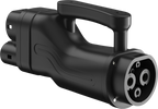 GB/T DC charger-side input connector on the GB/T to CCS2 adapter