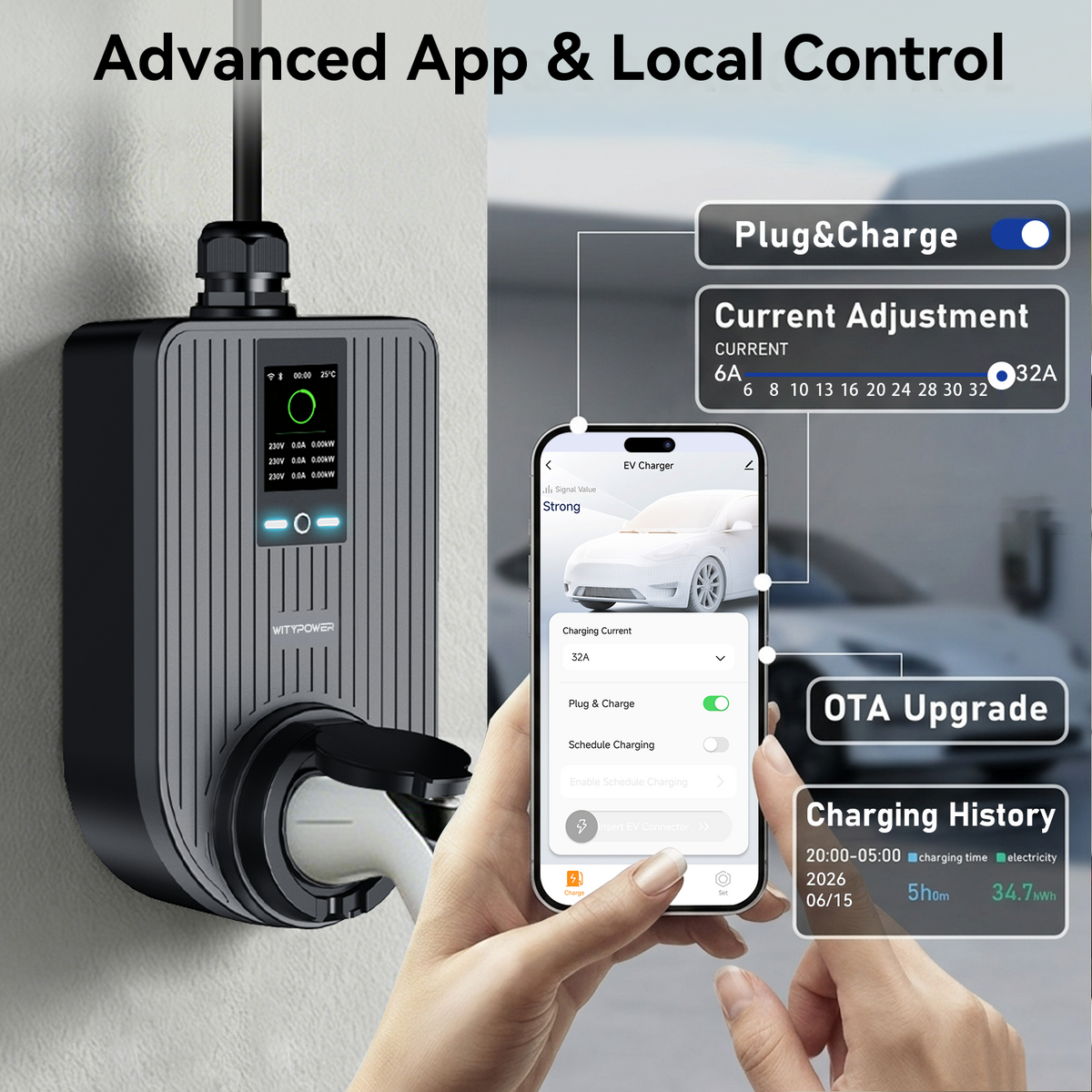 Q Series 32A app and local control