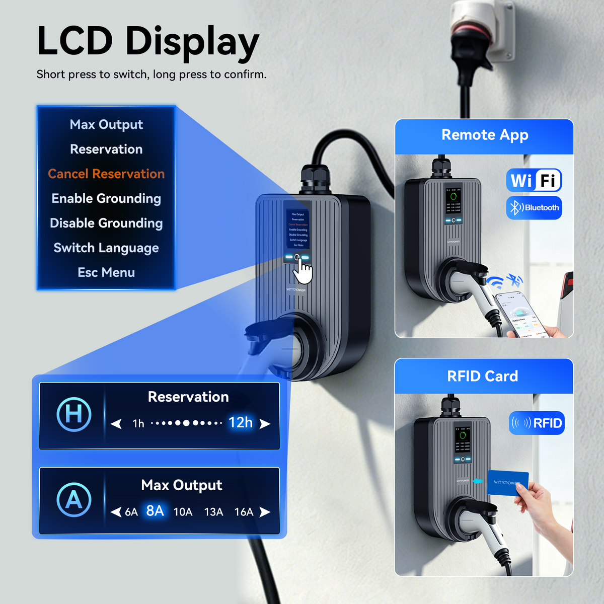 WityPower Q cee 11kw EV charger product information 5