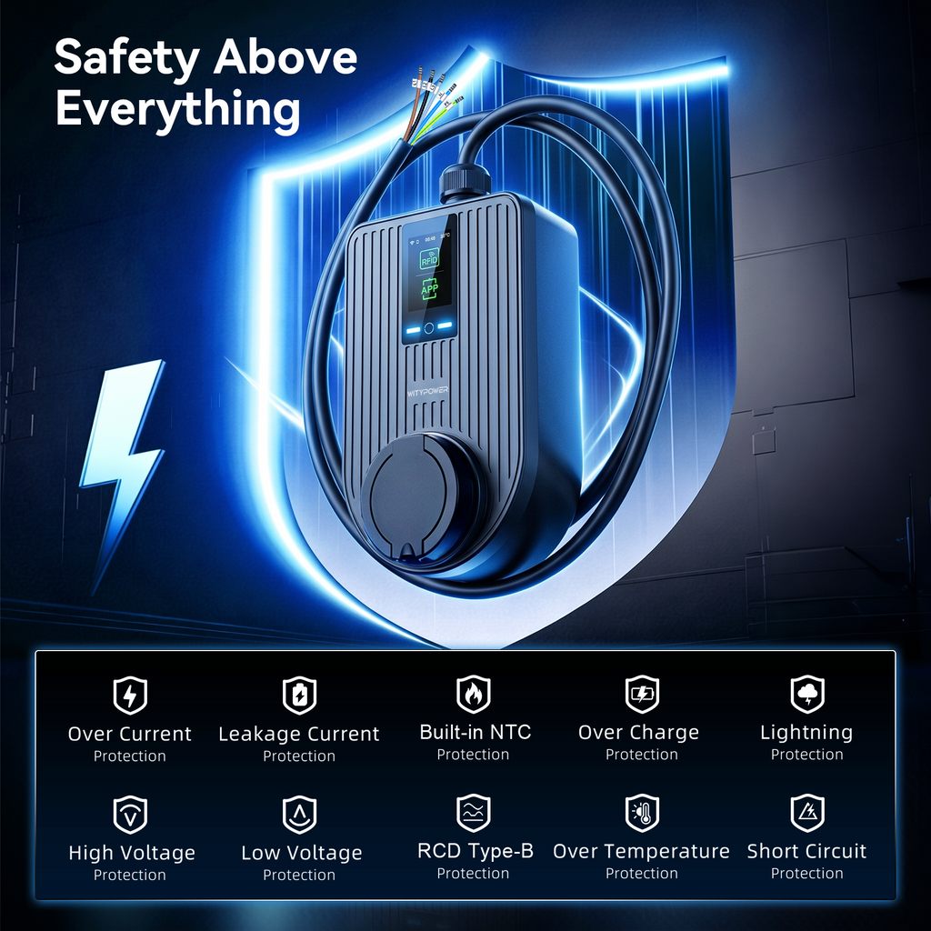 WityPower Q hard 11kw EV charger product information